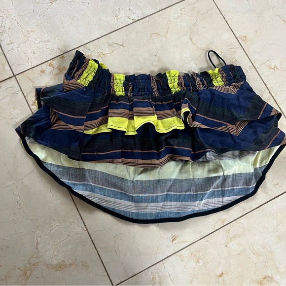 A Piece Apart 2 Piece Striped Set (Bandeau and Skirt) Sz Medium - Picture 2 of 8